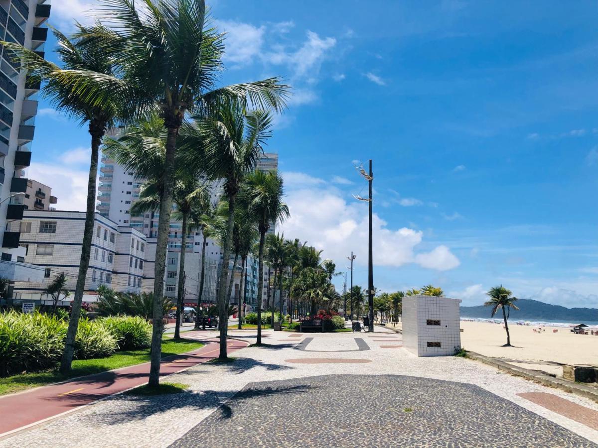 Apto Com Vista Mar Pe Na Areia Praia Grande  Bagian luar foto