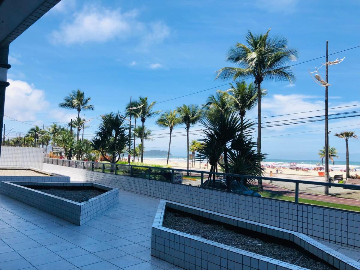 Apto Com Vista Mar Pe Na Areia Praia Grande  Bagian luar foto